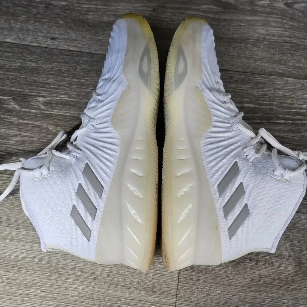 B3 Adidas Explosive 2017 Primeknit Men's 7 Low CQ0443 Running White Sneakers